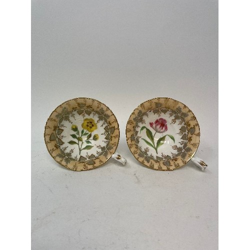 631 - A mid-Victorian porcelain part tea and coffee service, decorated flowers, and other ceramics (box)