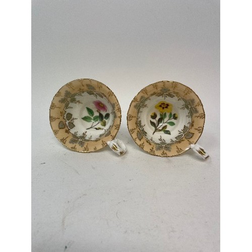 631 - A mid-Victorian porcelain part tea and coffee service, decorated flowers, and other ceramics (box)