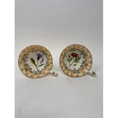 631 - A mid-Victorian porcelain part tea and coffee service, decorated flowers, and other ceramics (box)