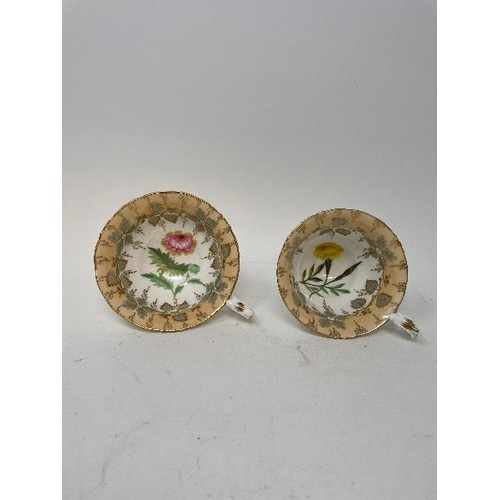631 - A mid-Victorian porcelain part tea and coffee service, decorated flowers, and other ceramics (box)