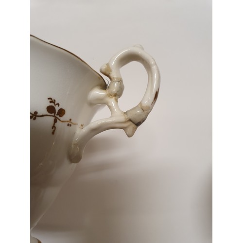 631 - A mid-Victorian porcelain part tea and coffee service, decorated flowers, and other ceramics (box)