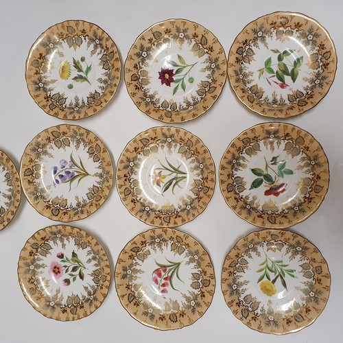 631 - A mid-Victorian porcelain part tea and coffee service, decorated flowers, and other ceramics (box)