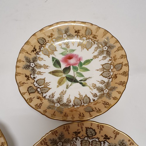 631 - A mid-Victorian porcelain part tea and coffee service, decorated flowers, and other ceramics (box)