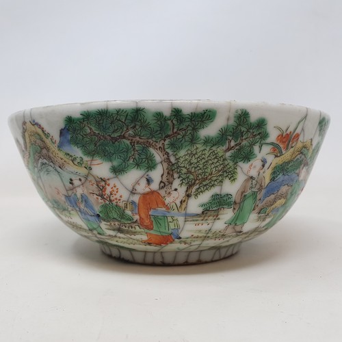 656 - A Chinese blue ground bottle vase, decorated vases and character marks, four character mark to base,... 