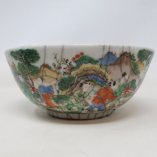 656 - A Chinese blue ground bottle vase, decorated vases and character marks, four character mark to base,... 