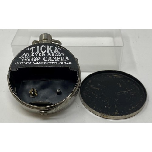 247 - A Haughtons Ticka watch-pocket camera, some wear