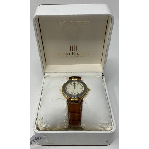 255 - A Michael Herbelin wristwatch, boxed