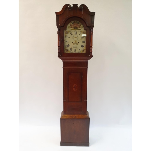 267 - A longcase clock, the 30.5 arched square dial signed Collings Dunstable, with Roman numerals, subsid... 