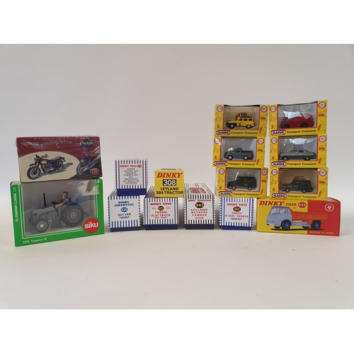 300 - A Vision Mack tractor with trailer, boxed, and various other boxed and unboxed model cars and tracto... 