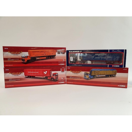 302 - A Corgi promotional truck, CC15305, CC12514, CC15304, and CC12510, all boxed (4)