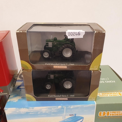 352 - A Universal Hobbies model tractor, Massey Ferguson, 165, diesel U.S, Ford 5000, David Brown, Fordson... 