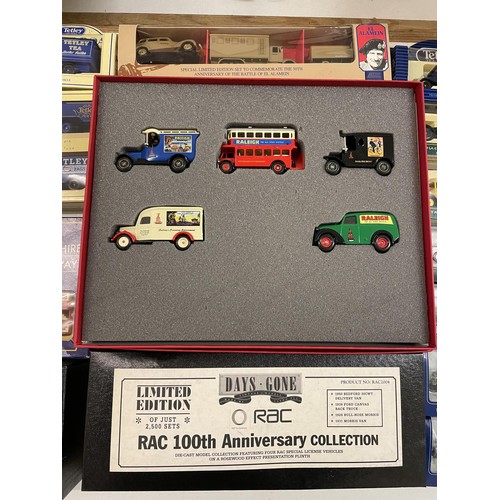 362 - A Lledo limited edition promotional model van set, The Raleigh, and 30 other promotional vans (box)