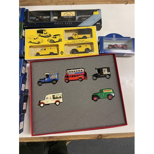 362 - A Lledo limited edition promotional model van set, The Raleigh, and 30 other promotional vans (box)