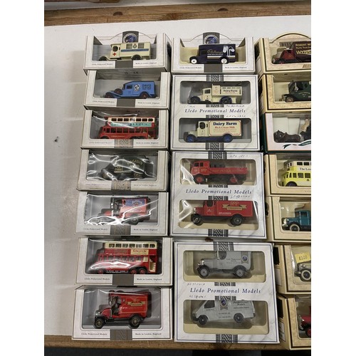 357 - A Lledo promotional model van, and 69 other promotional model vans (box)