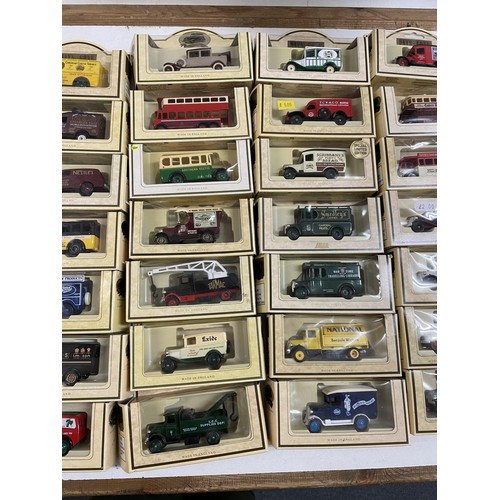 357 - A Lledo promotional model van, and 69 other promotional model vans (box)