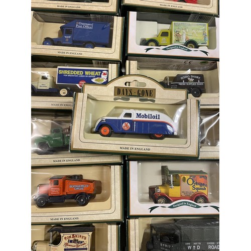 355 - A Lledo promotional model van, Mobile Oil, and 64 others (box)