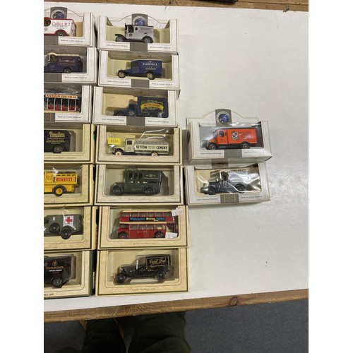 355 - A Lledo promotional model van, Mobile Oil, and 64 others (box)