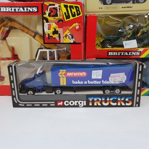 309 - A Corgi promotional truck, McVitie's, boxed and various boxed model cars (box)