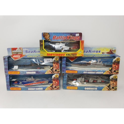 312 - Matchbox Battle Kings models, and K-108, K-106, K-115, K-105, K-113, K-118, K-104, K-1-103, K117, K-... 