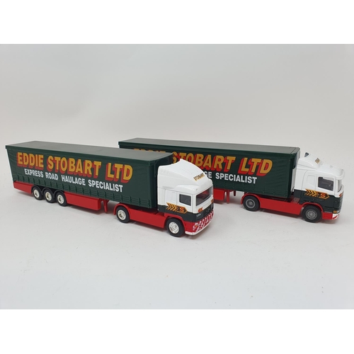 326 - A Corgi promotional truck, Eddie Stobart, various other promotional trucks and vans (2 boxes)