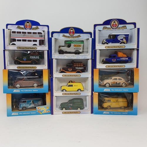 350 - An Oxford die-cast promotional model van, AA service and various boxed and unboxed models (2 boxes)