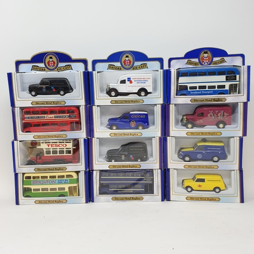 350 - An Oxford die-cast promotional model van, AA service and various boxed and unboxed models (2 boxes)