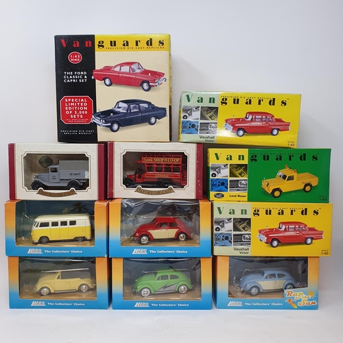 350 - An Oxford die-cast promotional model van, AA service and various boxed and unboxed models (2 boxes)