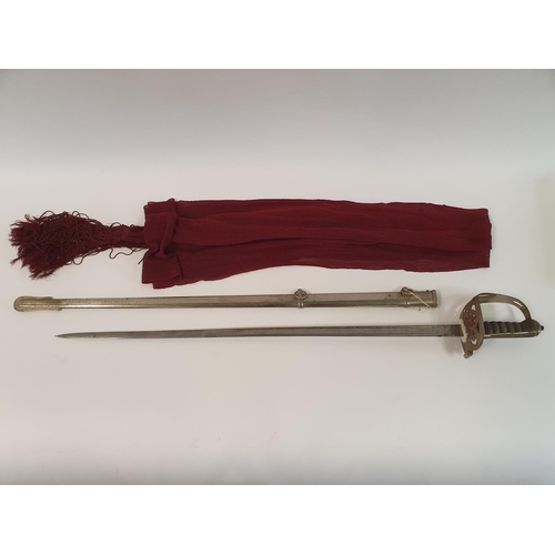 5 - A Guard's Officers Henry Wilkinson sword, the blade initialed A G and with battle honours, with a wi...