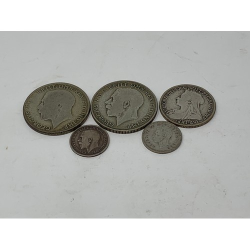 91 - Assorted Queen Victoria and later shillings and other coins