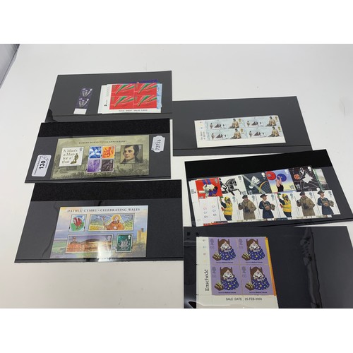 130 - Assorted commemorative stamps