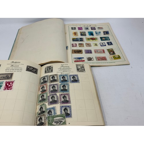 166 - Assorted world stamps, in albums and loose (box)