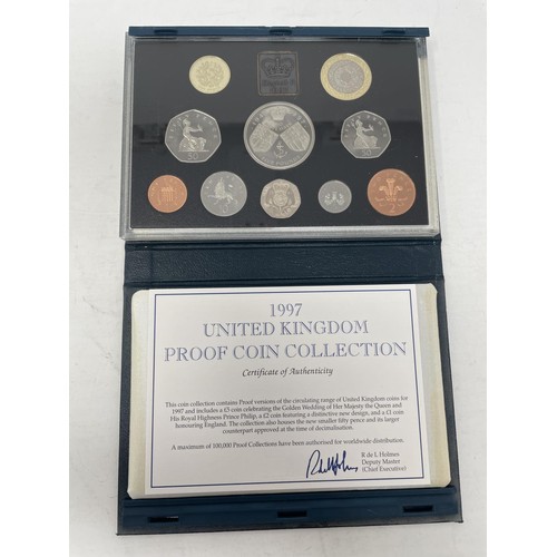 30 - A group of year proof coin sets, 1970 and 1988-1999