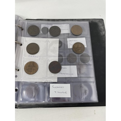 37 - Assorted Jersey, Guernsey, GB an other assorted coins, in an album, trays and loose (qty)