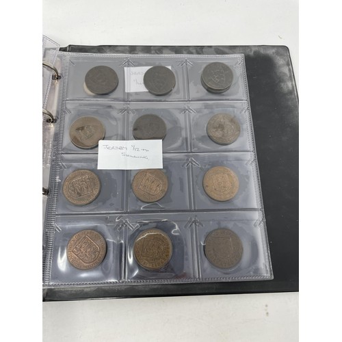 37 - Assorted Jersey, Guernsey, GB an other assorted coins, in an album, trays and loose (qty)...