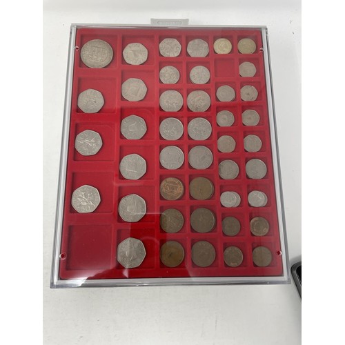 37 - Assorted Jersey, Guernsey, GB an other assorted coins, in an album, trays and loose (qty)...