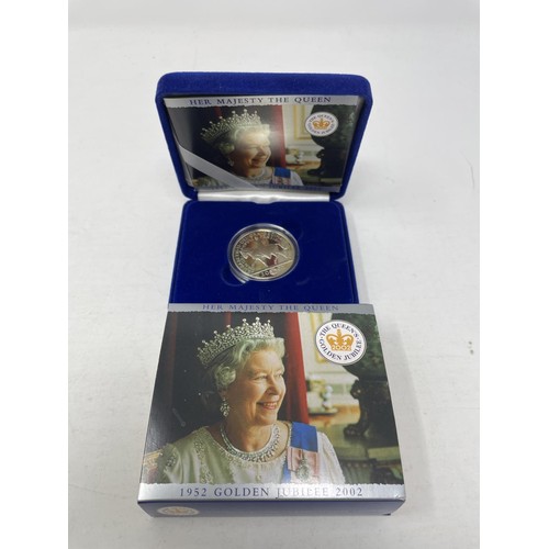 43 - A Queens Coronation 60th Anniversary silver proof £5 coin, 2013, and five other proof coins, all box... 