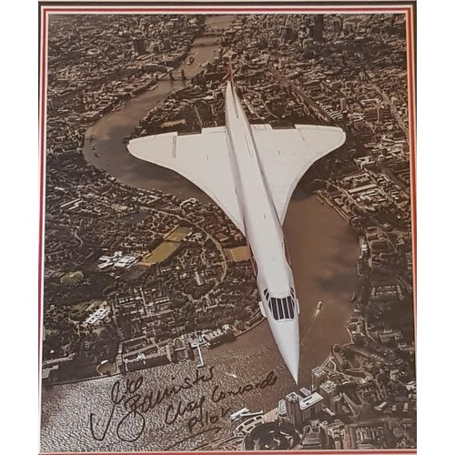 593 - Concorde memorabilia: Concorde from Concorde, solid cut Hiduminium alloy from Concorde G-BOAG, mount... 