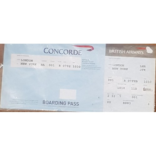 594 - Concorde memorabilia: Concorde A Supersonic Era limited edition print comprising replicas of archive... 