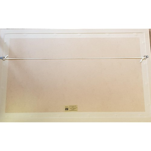 595 - Concorde memorabilia: Terry Harrison print of Concorde 30 x 60 cm