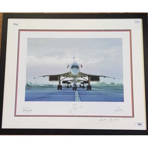 596 - Concorde memorabilia: Concorde from 1976-2003, three Concordes line up on the last flight into Londo... 