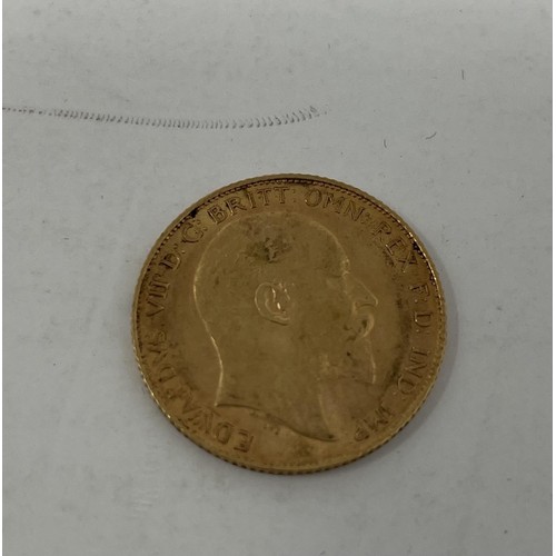 58 - An Edward VII half sovereign, 1909