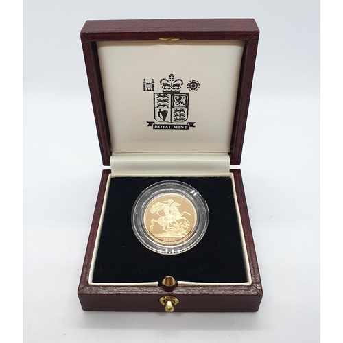 77 - A Queen Elizabeth II proof sovereign, 1998, boxed with certificate