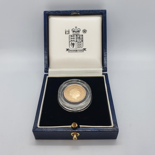 78 - A Queen Elizabeth II proof half sovereign, 1998, boxed with certificate