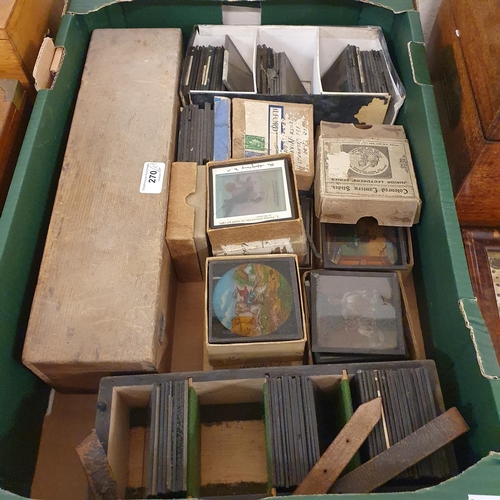 270 - Various magic lantern slides (box)