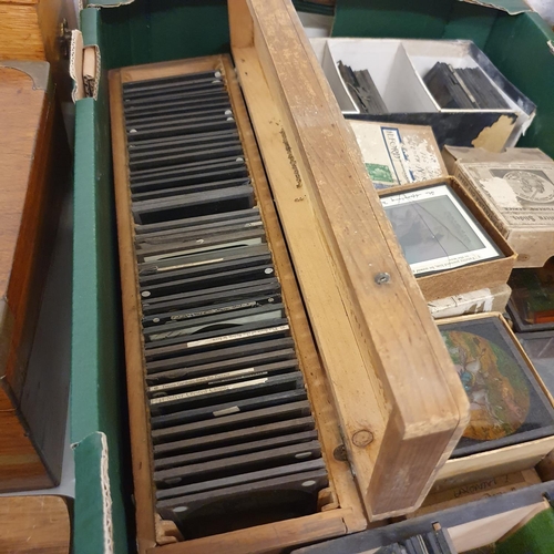 270 - Various magic lantern slides (box)