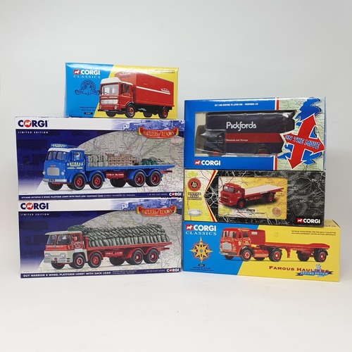 303 - A Corgi Classics J & A Smith of Maddistion, Leyland No 8 Wheel 24501, and various other Corgi trucks... 