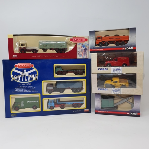 303 - A Corgi Classics J & A Smith of Maddistion, Leyland No 8 Wheel 24501, and various other Corgi trucks... 