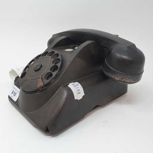 610 - A Bakelite dial telephone, A515