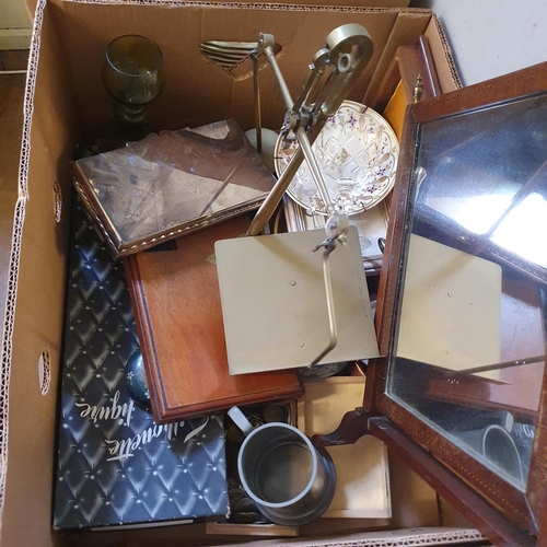 550 - A Grindley's part dinner service, other ceramics and other items (3 boxes)...