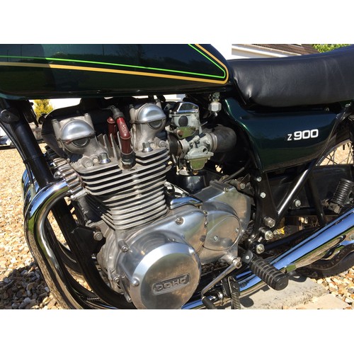 1976 Kawasaki Z900 A4 Registration number PFE 740P Frame